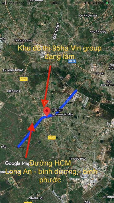 Vỡ Nợ bán gấp 1,469m2 thổ cư 100%. mặt tiền đường tỉnh 823