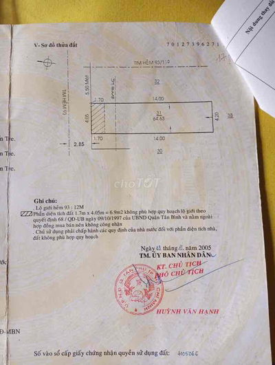 nhà ngợp đêm khuya MtKD 64m2 hơn 7đ Tân Phú