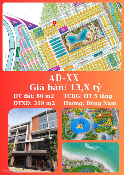 SIÊU RẺ - BÁN GẤP 80m2 tại Vin3 - 13,6 tỷ Full nội thất đẹp.