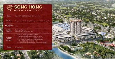 MỞ BÁN CHUNG CƯ SÔNG HỒNG DIAMOND - GIÁ TỪ 42TR/M2 - 1PN GIÁ TỪ 1.8 TỶ - 300TR KÝ HĐMB ÂN HẠN 24TH