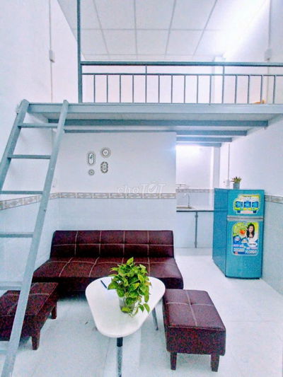 Phòng trọ gác cao ko đụng đầu full nội thất giá rẻ