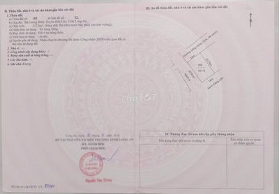 Bán đất xã Lương Bình, Bến Lức, Long An