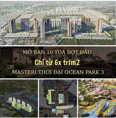 Hot! Chính thức nhận Booking căn hộ cao cấp Masterise đầu tiên tại khu đô thị Vinhomes Ocean Park 3