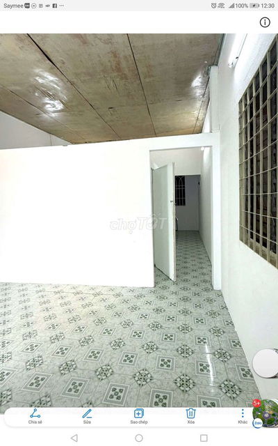 CHO THUÊ NHÀ 40,3m2 1 TRỆT 1 LẦU HẺM 184 ÂU DƯONG LÂN P3 Q8 KẾ Q1