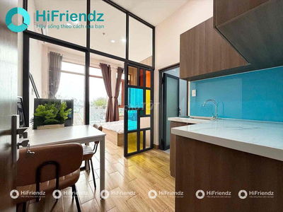 CHO THUÊ CĂN HỘ 1 PHÒNG NGỦ BAN CÔNG TÁCH BẾP MỚI XÂY FULL NỘI THẤT