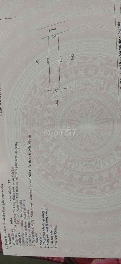 Gia đình kẹt tiền cần bán lô đất nền full thổ cư