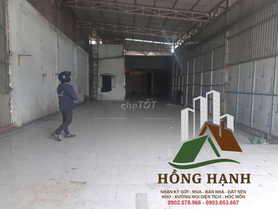 KHO XƯỞNG 920 M2 - PHAN VĂN HỚN - BÀ ĐIỂM - 28 TRIỆU / THÁNG