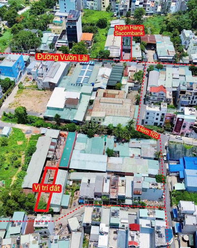 Lô đất 5.8x27=160m2 full thổ cư. Tại Vườn Lài. An phú đông. đường 6m