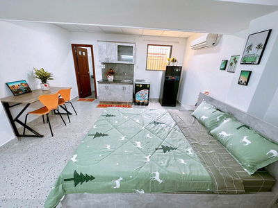 CHO THUÊ CĂN HỘ STUDIO ĐẸP – FULL NỘI THẤT – MÁY GIẶT RIÊNG - FREE DV