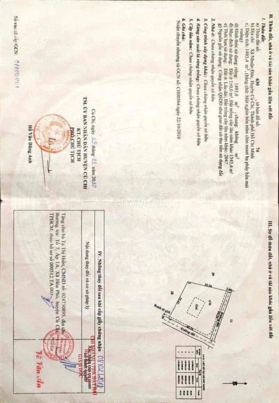 CHÍNH CHỦ BÁN LÔ ĐẤT 2 MT NHUẬN ĐỨC,CỦ CHI DT 1493m2 có 150m thổ cư