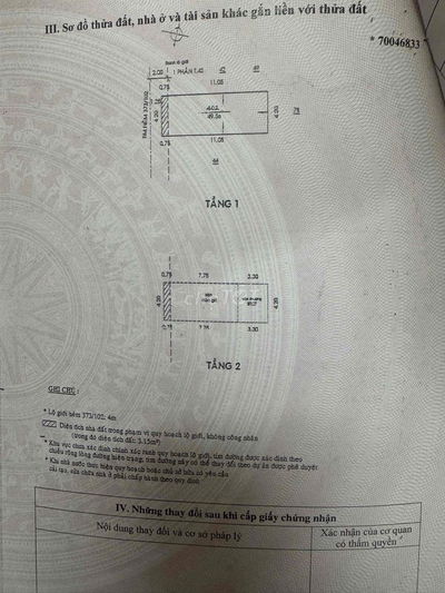 bàu cát 3.75x16m,2 lầu chốt nhanh 6.8 tỷ
