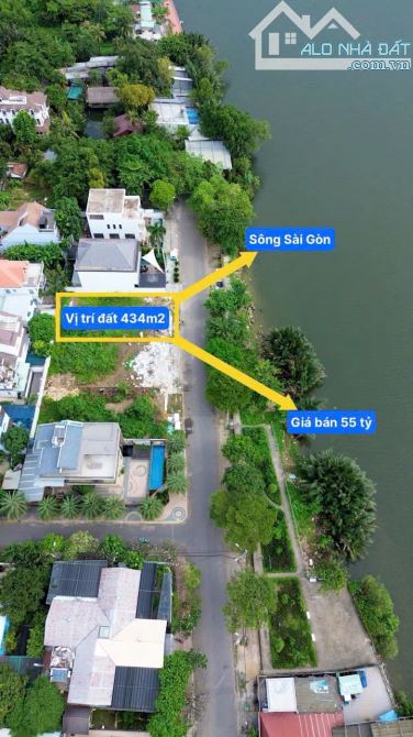 Mặt tiền đường số 10 view sông Sài Gòn Hiệp Bình Chánh, Thủ Đức.