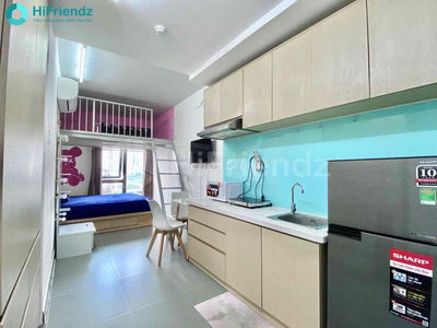 Phòng duplex có thang máy mặt tiền đường gần cầu Nguyễn Văn Cừ