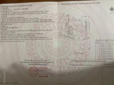 Bán đất 3 mặt tiền thoáng, sổ sẵn, gần trung tâm TP Bảo Lộc xây dựng tự do