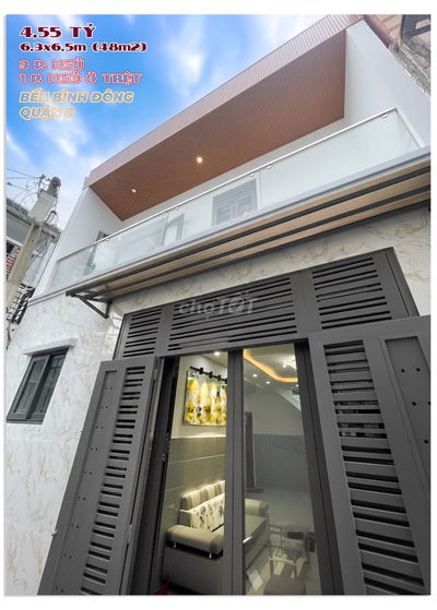 NHÀ 2 TẦNG RỘNG 5,6m NỞ HẬU 7m HẺM BÌNH ĐÔNG Q.8