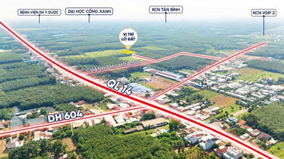 Đất sổ sẵn DT 340m2 tại Chánh Phú Hoà 007