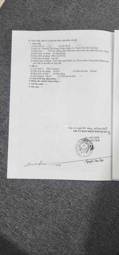 Chính chủ gửi bán Nhà MT ĐHT6 Gần Song Hành (5x30m) giá 9,5 tỷ