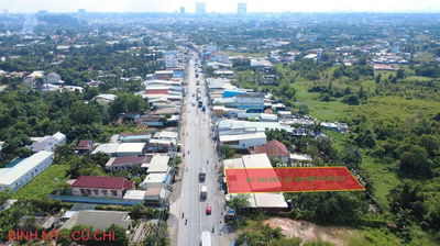 Đất mặt tiền Tỉnh Lộ 8 , DT 532m2 ( 10m x 54m) - Thổ cư 350m2