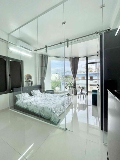 🏡 1PN TÁCH BẾP CỬA KÍNH CÓ BANCOL RỘNG - NGÔ ĐỨC KẾ BT