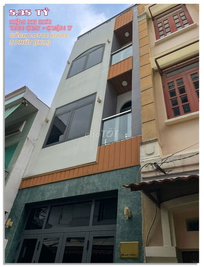 NHÀ 4 TẦNG HẺM XE HƠI Đ. SỐ NGUYỄN THỊ THẬP Q.7,  CHỈ 5,35 TỶ