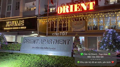 Cho thuê ch Orient Q4 90m2 3Pn 2wc Full nội thất nhà sạch đẹp