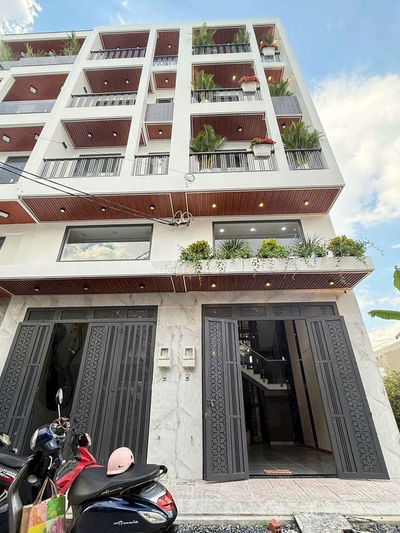 Nhà phố có thang máy 4*20M đúc 5 tấm tại Thạnh Lộc 37 Quận 12