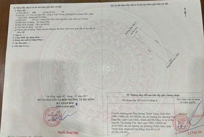 Đất mt đường Bàu Mạc 6  Hòa Khánh bắc Liên Chiểu  Đà Nẵng