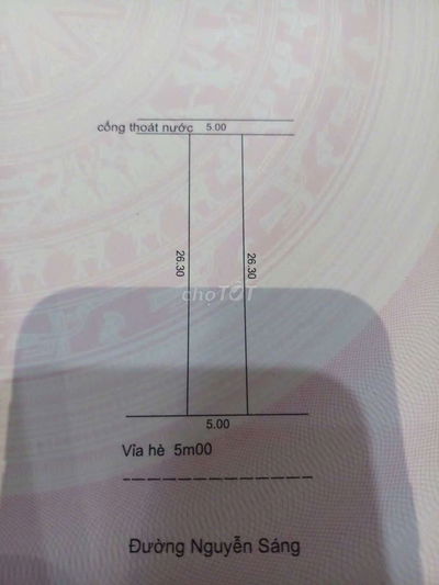 Bán lô đất lớn mặt tiền đường Nguyễn sáng - Sơn Trà - Đà Nẵng