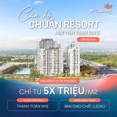 Đầu tư chắc thắng cùng MT Eastmark City – Sổ hồng trao tay!
