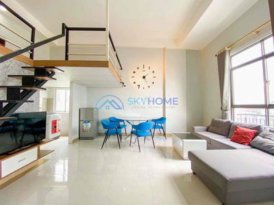 CHO THUÊ CĂN HỘ GÁC CAO FULL NỘI THẤT, NGAY TRUNG TÂM QUẬN 7