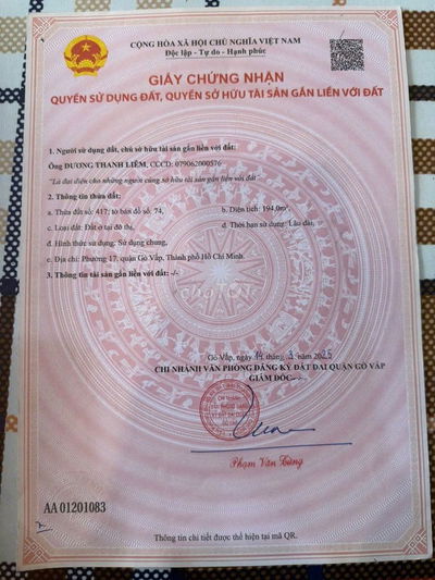 BÁN LÔ ĐẤT 978m² hẻm 226 Nguyễn Văn Lượng – đã tách 5 lô, sổ riêng