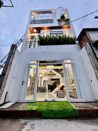 NHÀ PHỐ XÂY DỰNG MỚI TỪ MIẾNG ĐẤT TRỐNG - HẺM 3,5M 1716 HUỲNH TẤN PHÁT