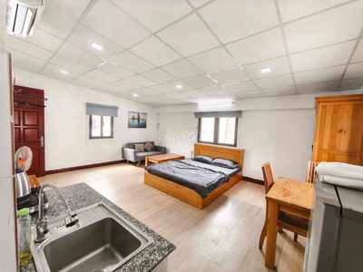 STUDIO BÌNH THẠNH FULL NỘI THẤT, 40M2 , 3 CỬA SỔ TO, DI CHUYỂNQ1 3Phút