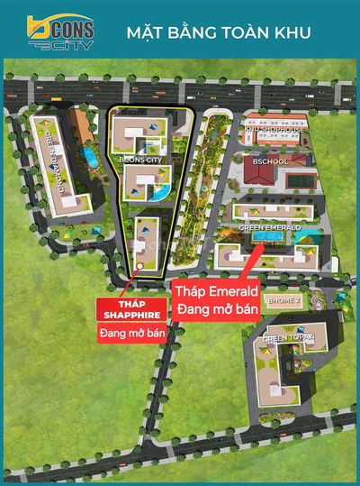 10 Suất nội bộ Bcons city - Green Emerlad giá *** thị trường