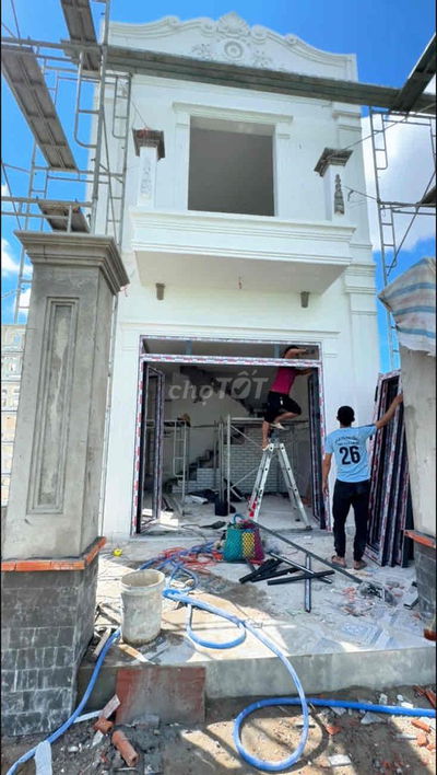 Nhà 1 Lầu Mới Xây 6,4 x 16m, 3 Phòng Ngủ. Sổ Hồng Riêng, Đường Thông