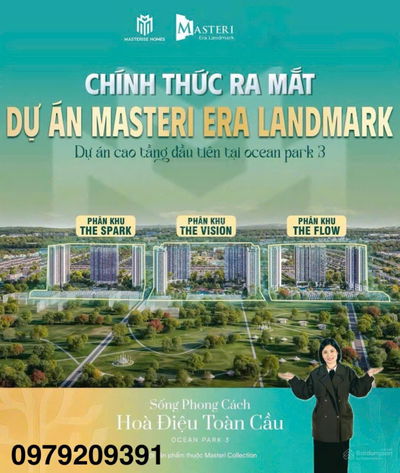 Quỹ Ngoại Giao Masterise Era Landmark-căn 1N+/2N/3N-Chiết khấu 18%-Ân hạn 30T- KHÔNG CHÊNH-TT CĐT