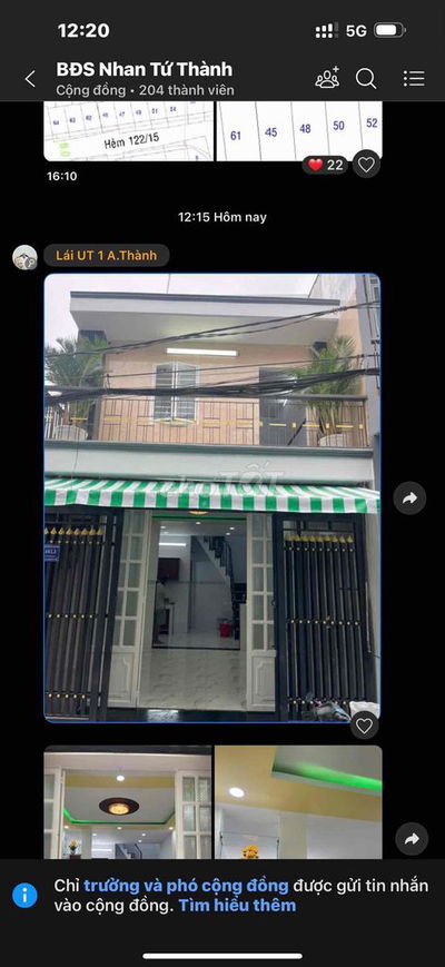 NHÀ ĐÚC ĐẸP hẻm 4m Bùi Tư Toàn DT:4x8 (1 lầu 2 pn 2 tolet ) Giá: 3ty58