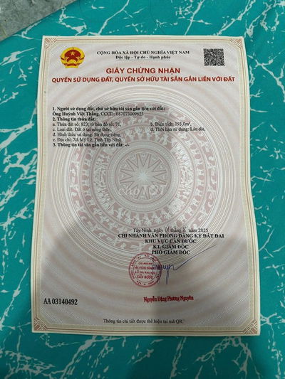 Cần bán miếng đất thổ cư 2 mặt tiền