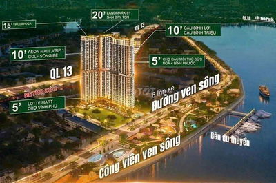 Căn hộ cao cấp ven sông Sài Gòn chỉ từ 21% Giá Full 2,6tỷ cho CH 2PN