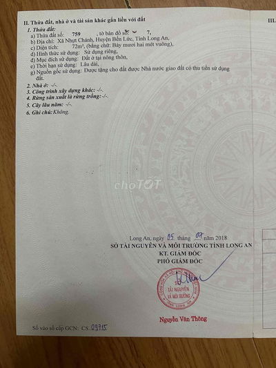 Bán đất nền Khu dân cư Thanh Yến