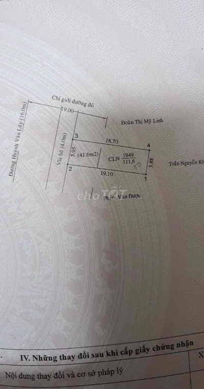 Bán mặt tiền kinh doanh huỳnh văn luỹ sát bên chợ Phú Mỹ TDM Cũ