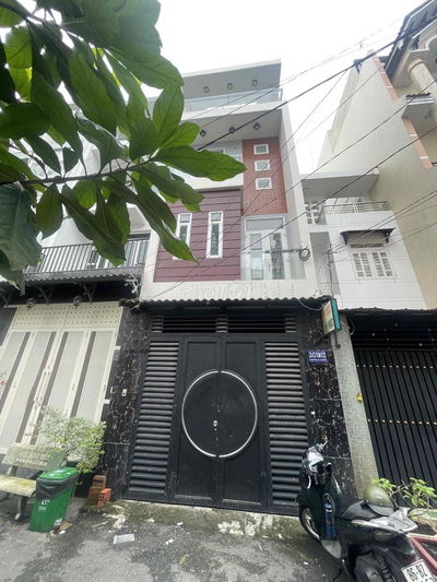 nhà Lê Văn Thọ, 4 x 16, 3,5 tấm, 4PN, 5WC, hẽm 7m, giá 17tr