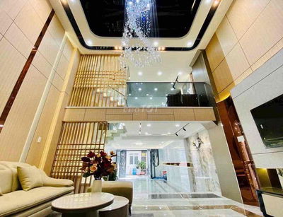 Nhà có Thiết kế cực đẹp có THANG MÁY - 5x15m xây 5 tầng đường 7m thông