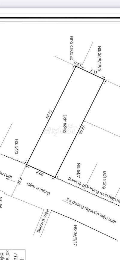 Bán đất thổ cư 54/5 Nguyễn Triệu Luật, Tân Tạo