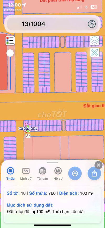 đất sổ đỏ đường nhựa , vĩa hè tại trung tâm hành chính Dầu Giây