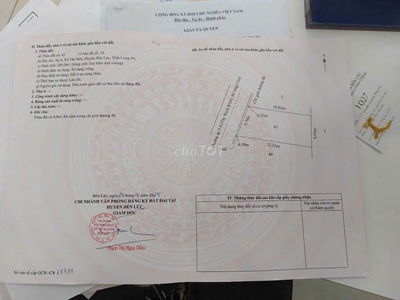 CẦN BÁN 2 LÔ ĐẤT MẶT TIỀN, FULL THỔ CƯ.