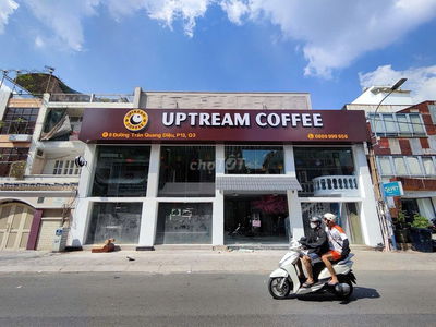 CHO THUÊ MT 8 TRẦN QUANG DIỆU NGÀNG 20 DÀI 20 TRỆT 2 LẦU GIÁ 180 TRIỆU