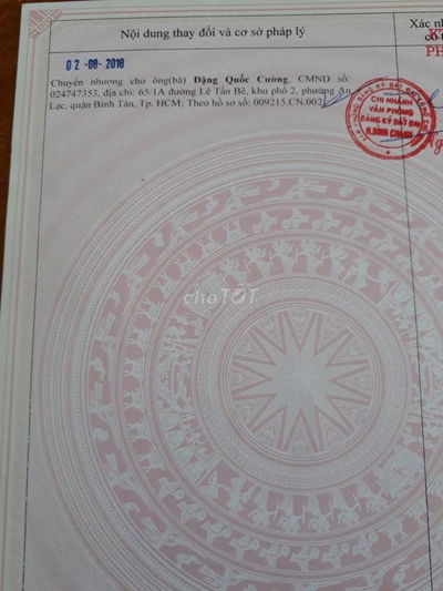 Chính chủ bán nền đất ở tại Tân Kiên