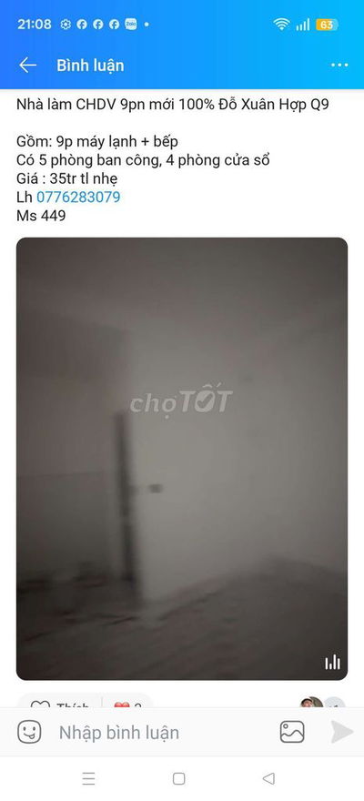 Nhà làm CHDV 9pn mới 100% Đỗ Xuân Hợp Q9