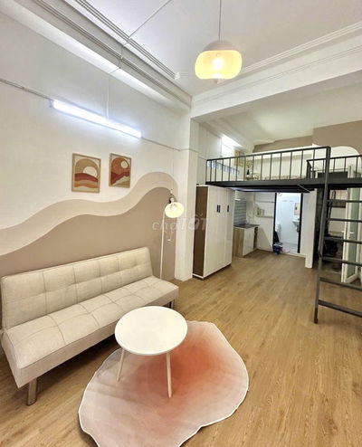 Phòng ĐẸP Full nội thất (có gác) 35m2, hẻm Xe Tải 5m - 20m ra Mặt Tiền